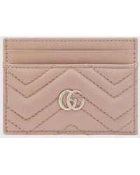 Gucci - Gg Marmont Matelassé Nappa Card Holder - Lyst