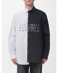 MM6 by Maison Margiela - Cotton Patchwork Shirt - Lyst