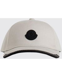 Moncler - Cappello in cotone con logo - Lyst