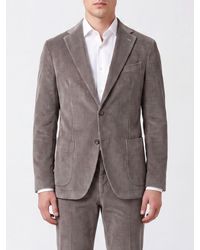 Eleventy - Blazer De Botonadura Sencilla De Pana Con Solapas De Pico - Lyst