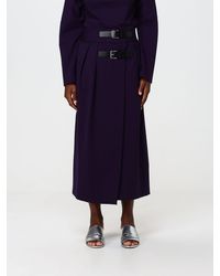 Liviana Conti - Claire High-Waisted Crêpe Wrap Midi Skirt - Lyst