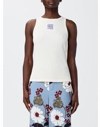 Marni - Cotton Knit Top With Logo - Lyst