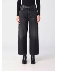 Pinko - Estelle Mid-Rise Wide Leg Jeans - Lyst