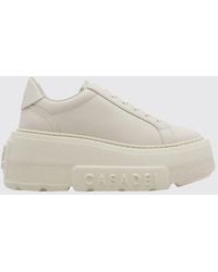 Casadei - Nexus Smooth Leather Platform Wedge Sneakers - Lyst