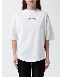 Palm Angels - Cotton T-Shirt With Logo - Lyst