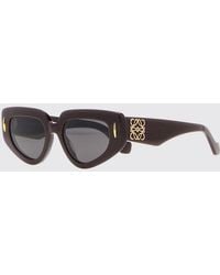 Loewe - Anagram Flared Cat-Eye Acetate Sunglasses With Contrast Logo - Lyst