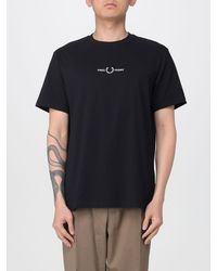 Fred Perry - Cotton T-Shirt With Logo - Lyst