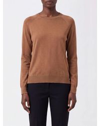 Herno - Langärmeliger Pullover Aus Lyocell Mit Rundhalsausschnitt Und Zierknöpfen - Lyst