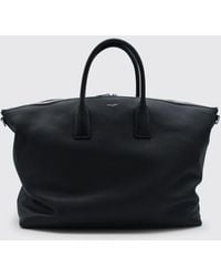 Saint Laurent - Grained Leather Duffle Bag - Lyst
