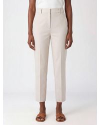 Circolo 1901 - Mid-Rise Slim Fit Cropped Trousers - Lyst