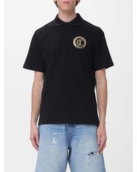 Just Cavalli - Cotton Polo Shirt With Logo - Lyst