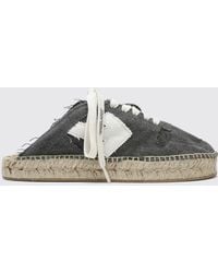 Off-White c/o Virgil Abloh - Arrow Cotton Canvas Espadrille Clogs With Logo And Jute Sole - Lyst