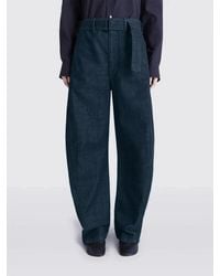 Lemaire - Baggy Cotton Trousers - Lyst