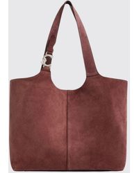 Coccinelle - C-Easy Large Leather And Suede Tote Bag With Inner Pouch - Lyst