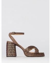 Castañer - Valeriette Woven Raffia And Leather Sandal - Lyst
