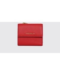 Coccinelle - Metallic Soft Tri-Fold Wallet - Lyst