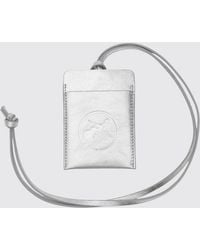 A.P.C. - X Frgmt Dough Leather Crossbody Card Holder With Embossed Logo - Lyst
