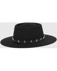 Philipp Plein - Panama-Hut Aus Wollfilz Mit Totenkopf-Print - Lyst