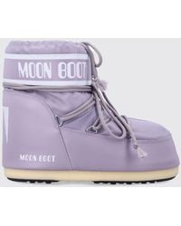 Moon Boot - Icon Low Lilac Nylon Boots - Lyst