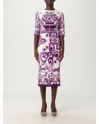 Dolce & Gabbana - Midi Dresses - Lyst