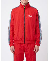 Barrow - High Neck Polyester Bomber Jacket With Contrast Bands - Lyst