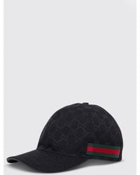 Gucci - Gg Monogram Striped Baseball Cap - Lyst