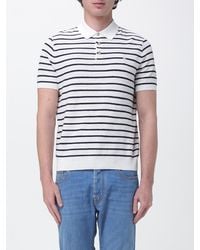Polo Ralph Lauren - Striped Knitted Polo Shirt With Logo - Lyst