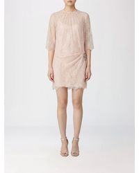 Liu Jo - Lace Mini Dress With Jewel Buckle - Lyst