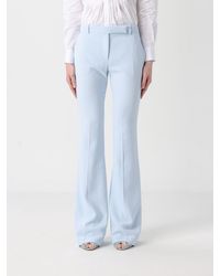McQueen - Flared Crêpe Trousers - Lyst