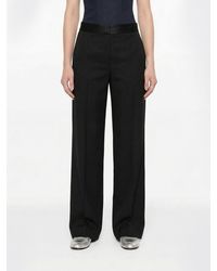 Jil Sander - Satin Straight Trousers By - Lyst