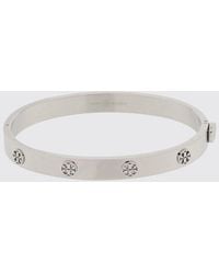 Tory Burch - Miller Armreif Aus Mit Geprägtem Double T-Logo - Lyst