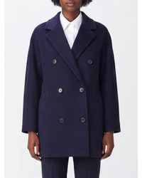 Max Mara - Double-Breasted Wool Caban Coat With Relaxed Fit And Lapel Collar - Lyst