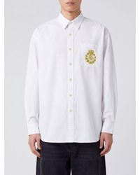 ERL - Long-Sleeve Cotton Shirt With Pocket And Embroidered Logo - Lyst