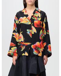 Alexander McQueen - Shirt In Silk With Orchid Print - Lyst