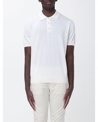 Canali - Cotton Knit Polo Shirt - Lyst