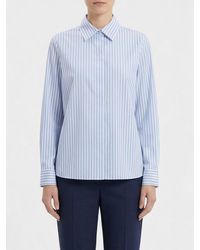Max Mara - Striped Cotton Shirt - Lyst