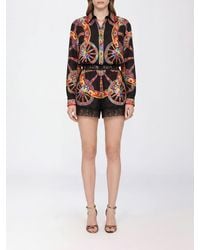 Dolce & Gabbana - Dolce &Amp Gabbana Carretto Siciliano Print Silk Playsuit With Lace Trim - Lyst