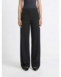 Courreges - Courr&Egrave	Ges Wide-Leg Crepe Trousers - Lyst