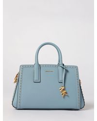 Michael Kors - Laila Grained Leather Bag With Micro Studs - Lyst