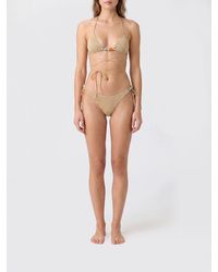 Oséree - Bikini De Triángulo En Lúrex De Talle Bajo Con Bordado De Cuentas - Lyst