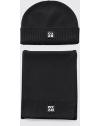 DSquared² - Bonnet Beanie En Mélange De Laine À Logo Contrastant - Lyst