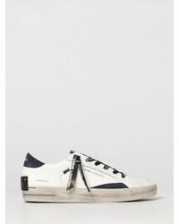 Crime London - Skate Bicolour Leather Low-Top Sneakers With Padded Ankle - Lyst