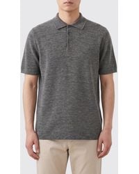 Brunello Cucinelli - Linen And Cotton Knit Polo Shirt - Lyst