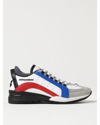 DSquared² - Legendary Sneakers In Leather With Embroidered Logo - Lyst