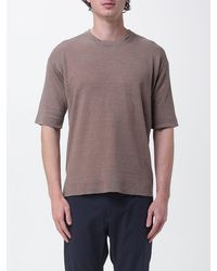 Kangra - Linen Crew Neck Knitwear - Lyst
