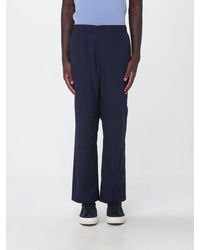 Save The Duck - Slim Fit Stretch Technical Fabric Trousers With Elasticated Waist By - Lyst