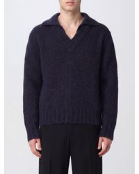 Dolce & Gabbana - Dolce &Amp Gabbana Pull À Col V À Manches Longues En Mélange De Laine D'Alpaga - Lyst