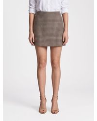 P.A.R.O.S.H. - P.A.R.O.S.H. High-Waisted Houndstooth Wool Pencil Mini Skirt - Lyst