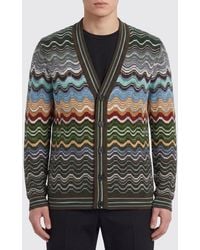 Missoni - Zig Zag Cotton Blend Cardigan - Lyst