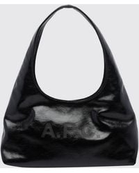 A.P.C. - Ninon Recycled Synthetic Leather Hobo Bag With Magnetic Closure - Lyst